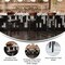 Flash Furniture Gray Vinyl Barstool with Walnut Wood Back, PK 2 2-XU-DG6V6GYV-WAL-GG - alternate 5